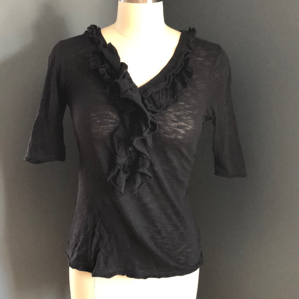 Press Ruffle T-Shirt